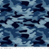 Nobody Fights Alone Camo Blue - Riley Blake Designs