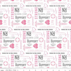 Nobody Fights Alone Nurse White - Riley Blake Designs