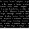 Couture Noir Words - P&B
