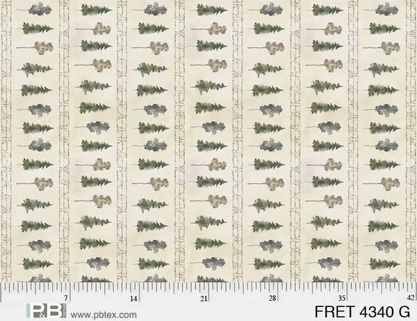 Forest Retreat Large Tree Strip - P&B