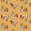 Lady & the Tramp - Mustard - Camelot Fabrics