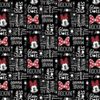 Minnie Mouse Glam Dots - Black - Camelot Fabric
