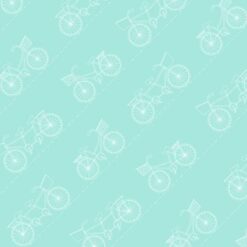 Vintage Boardwalk-Diagonal Bicycles Teal