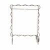 6" x 6" Scalloped Single Stand Silver