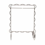 6" x 6" Scalloped Single Stand Silver
