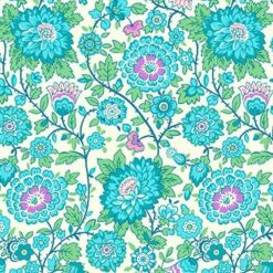 Medium Floral in Aqua - Nana Mae V