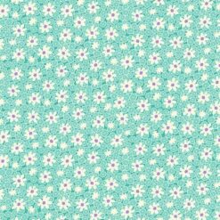 Packed Daisies in Aqua - Nana Mae V