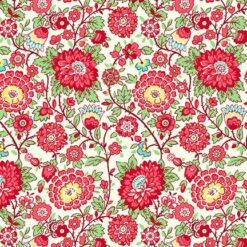 Red Medium Floral - Nana Mae V