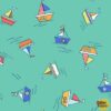 Make A Splash: Row Boats Turquoise