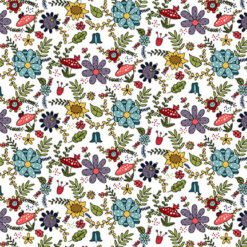 Gnome For the Holidays Floral White