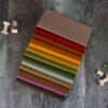 100% Wool, 9in X18in , Bundle 7, 13pcs/bundle
