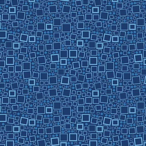 Squares & Dots Medium Sapphire