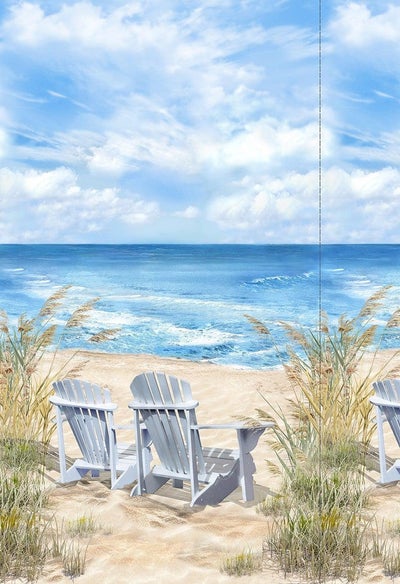 Ocean Breeze Multi Beach 24"Panel