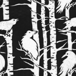 Raven on Trees - Ink
