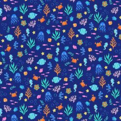 Under the Sea Creatures Blue