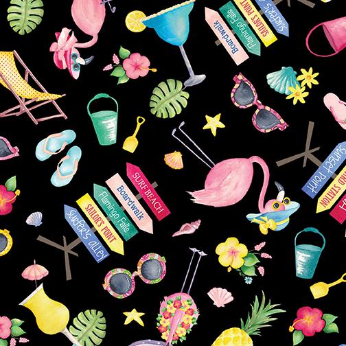 Fun in the Sun Motifs - Black
