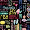 Fun in the Sun Words - Black