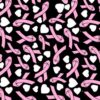 Hearts and Ribbons-Black - Island Batik