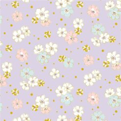 Florets with Gold - Lavendar