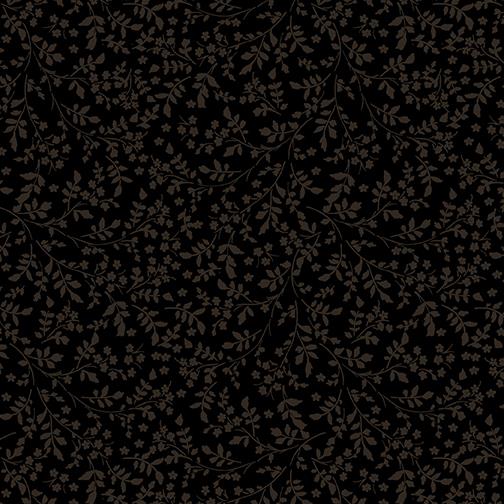 FLOWER FOLIAGE BLACK/BLACK