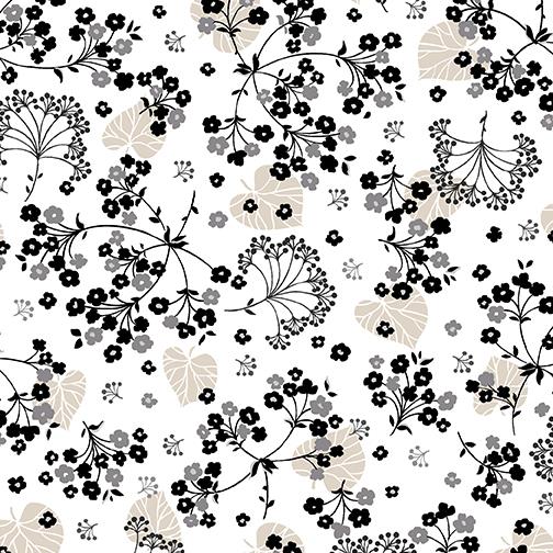 Harmony White/Gray 108" Wide Back