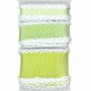 Crocheted Edge Trim Lime Green - KDKB178