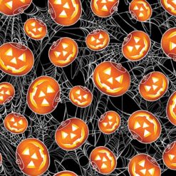 Glow in the Dark Jack-O-Lanterns Black