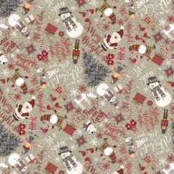 Natural Christmas Words And Snowmen Natural