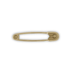 Safety Pin Pull Polished Brass
