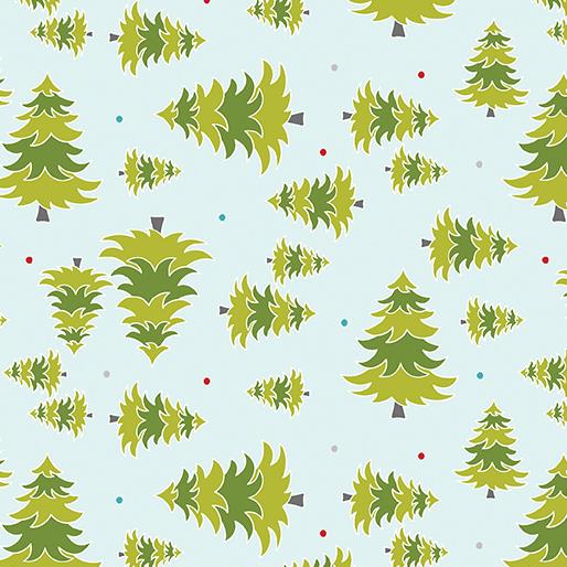 A Cozy Winter Tossed Pine Aqua