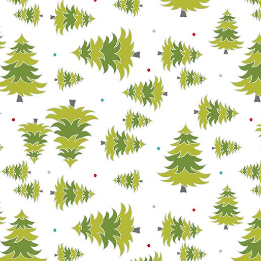 A Cozy Winter TOSSED PINES WHITE