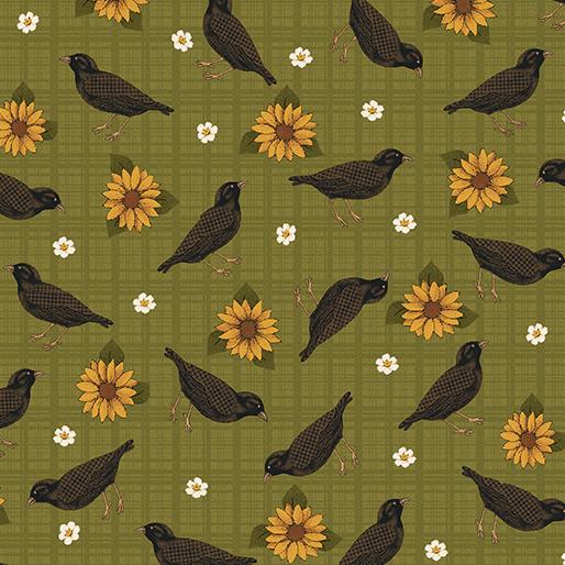 A Wooly Autumn - Birds - Green