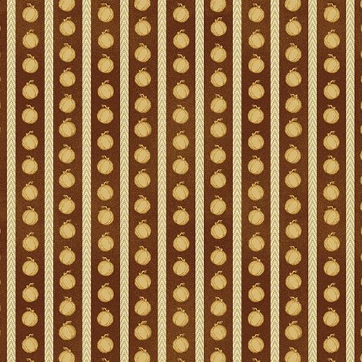 A Wooly Autumn - Pumpkin Stripe - Brown