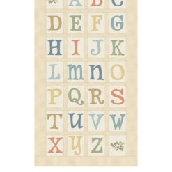 ABC's Alphabet 20" Panel Tan/Multi