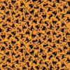 Orange Black Cats Moons And Stars