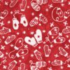 Red Mittens Baitk - Holly Jolly Batik