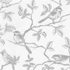 Robert Kaufman Girds White w/Metallic