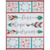 Roses and Arrows 24"Panel
