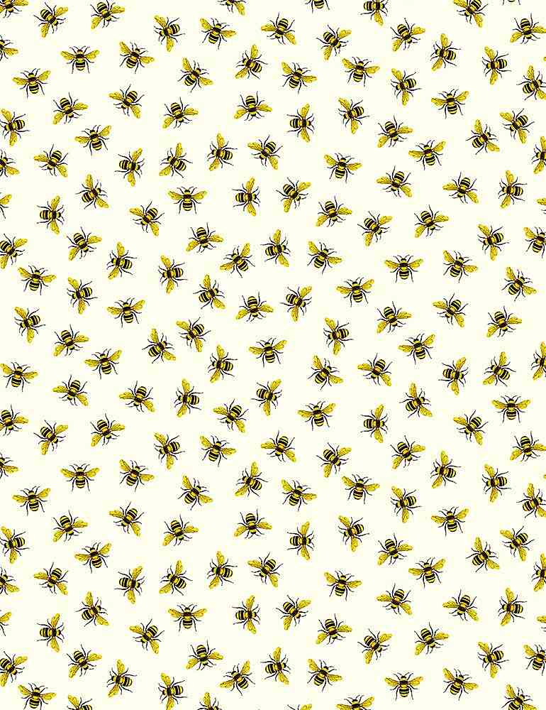 Timeless Treasures - Tiny Gold Honeybees