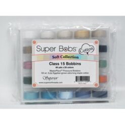 Super Bobs Class 15 Cotton Prewound Bobbins Soft Colors Collection