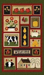 Folk Art 23" Panel