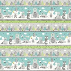 Polar Pals Border Blue