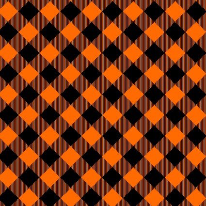 Priscilla's Pretty Plaids-orange&black