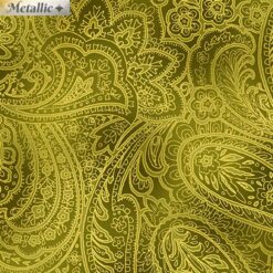 Radiant Paisley Green 108" Wide