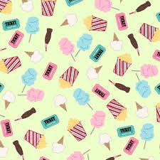 Vintage Boardwalk Fun Snacks-Green