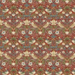 Kelmscott-Mini Strawberry Thief-Red
