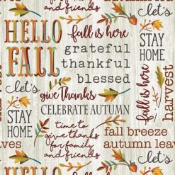 Hello Fall  Words Whitewash