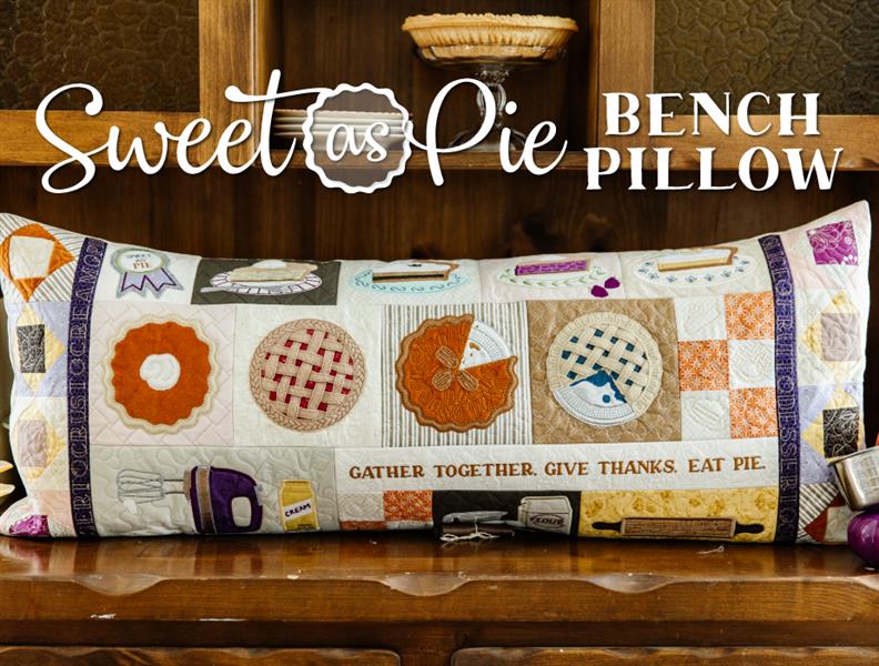Kimberbell Sweet as Pie Bench Pillow CD