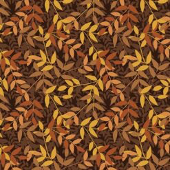 Layered Leaves Brown ( Harvest Farm)