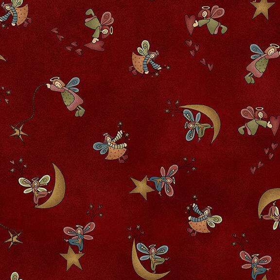 Irish Blessings Angel Toss-Red